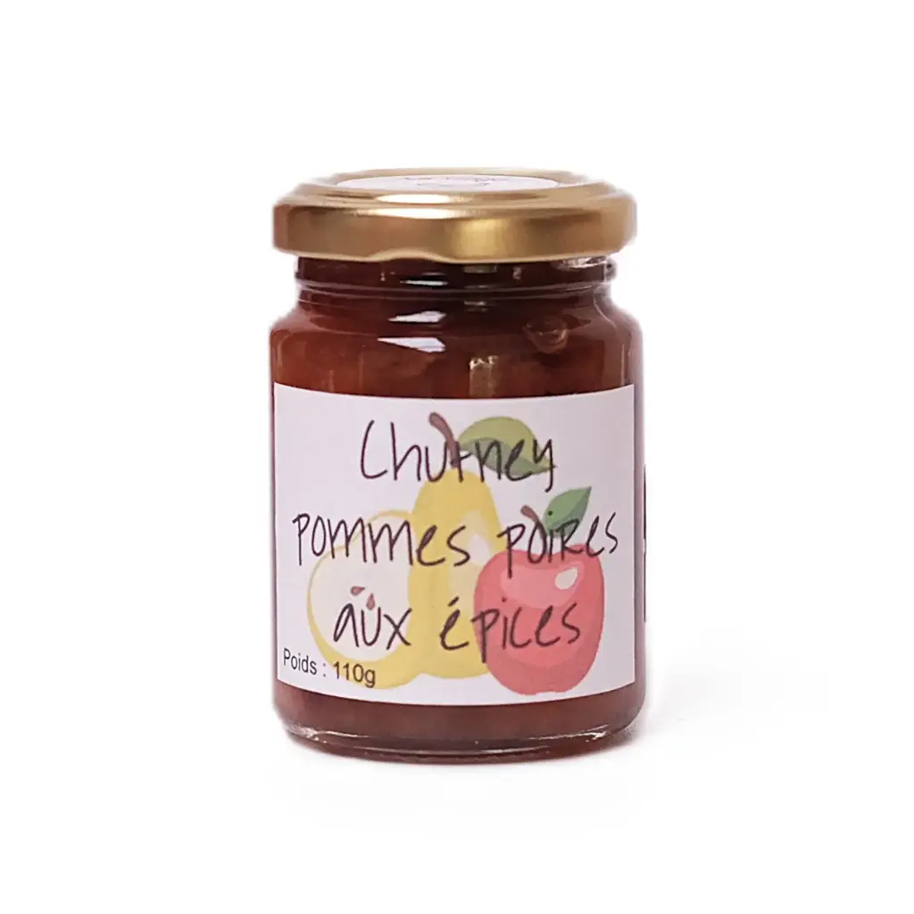 Confit de pommes et poires aux épices