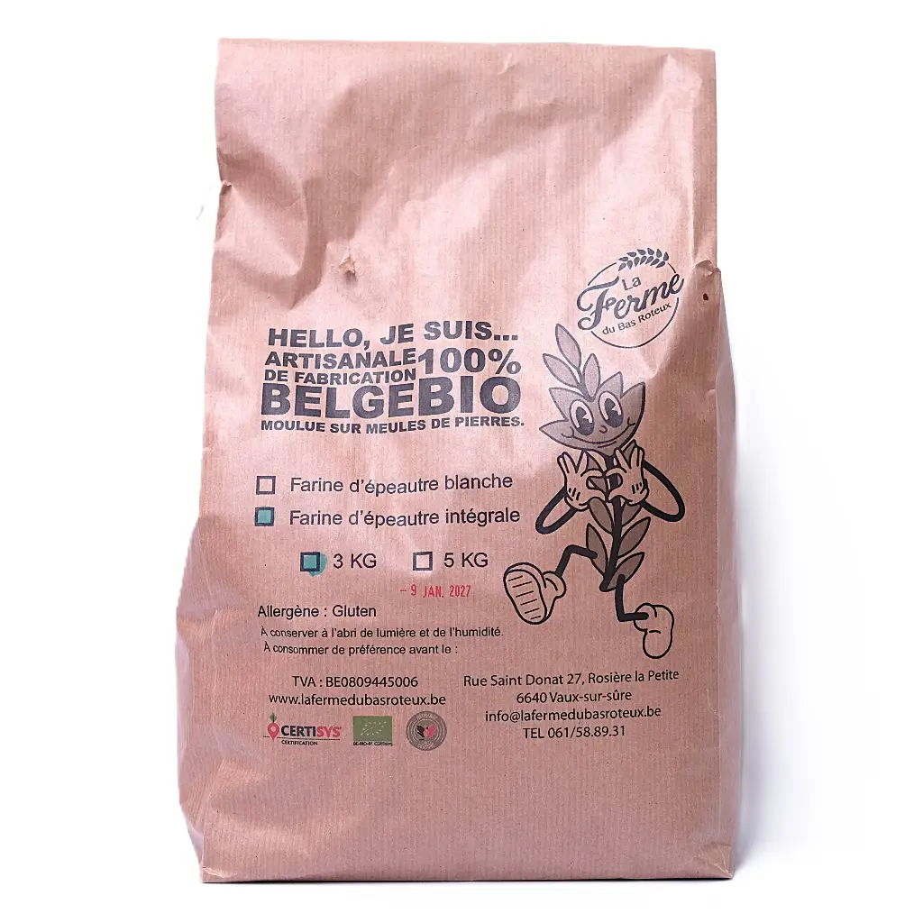 Farine intégrale d'épeautre 3kg