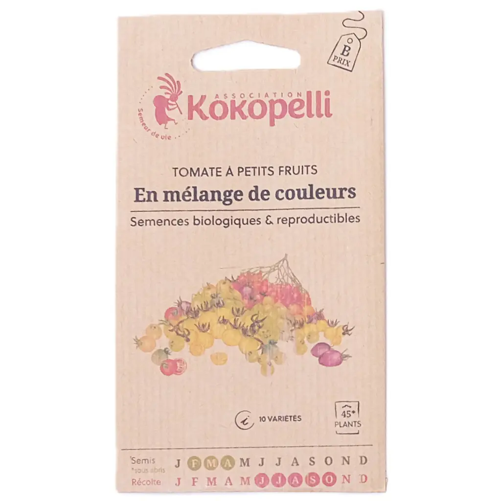 Semences de tomates-cerise en mélange