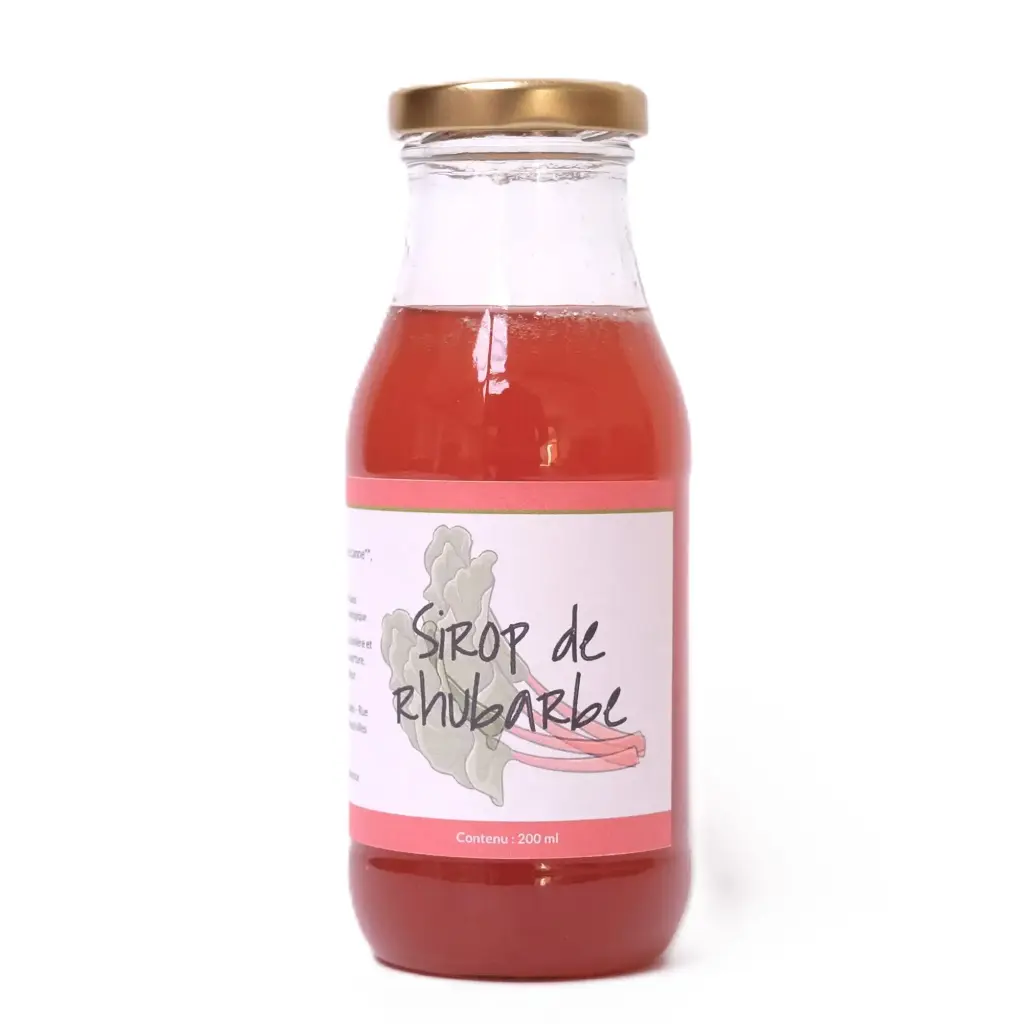 Sirop de rhubarbe
