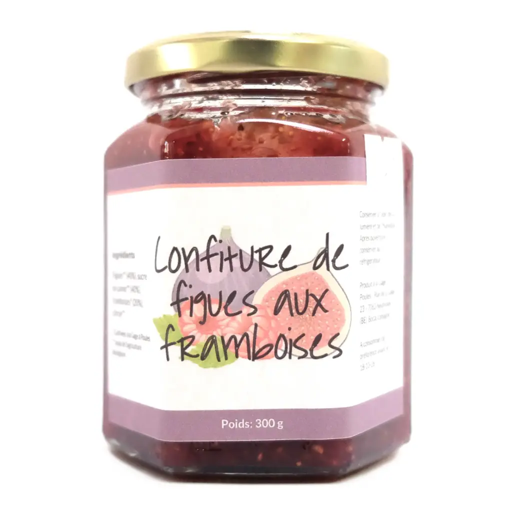 Confiture de figues aux framboises