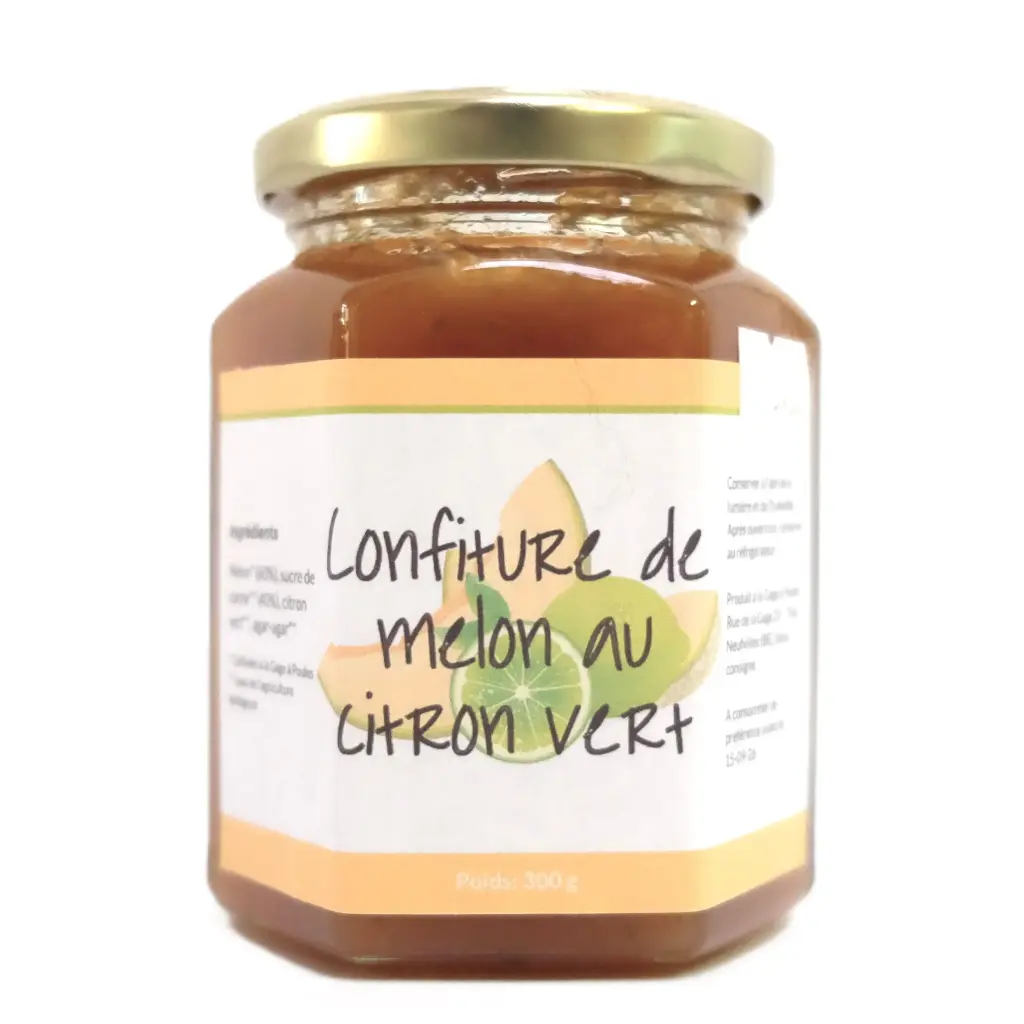 Confiture de melon au citron vert