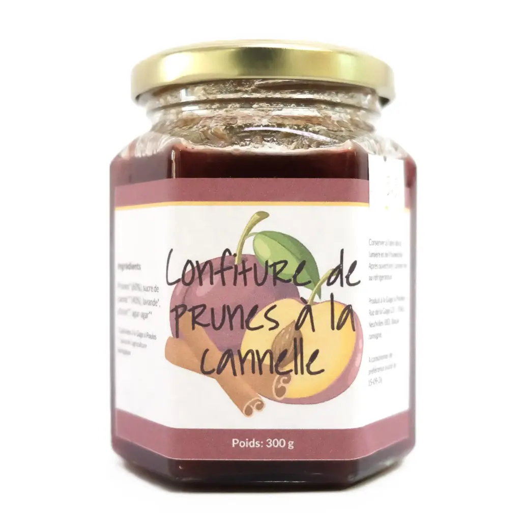 Confiture de prunes à la cannelle