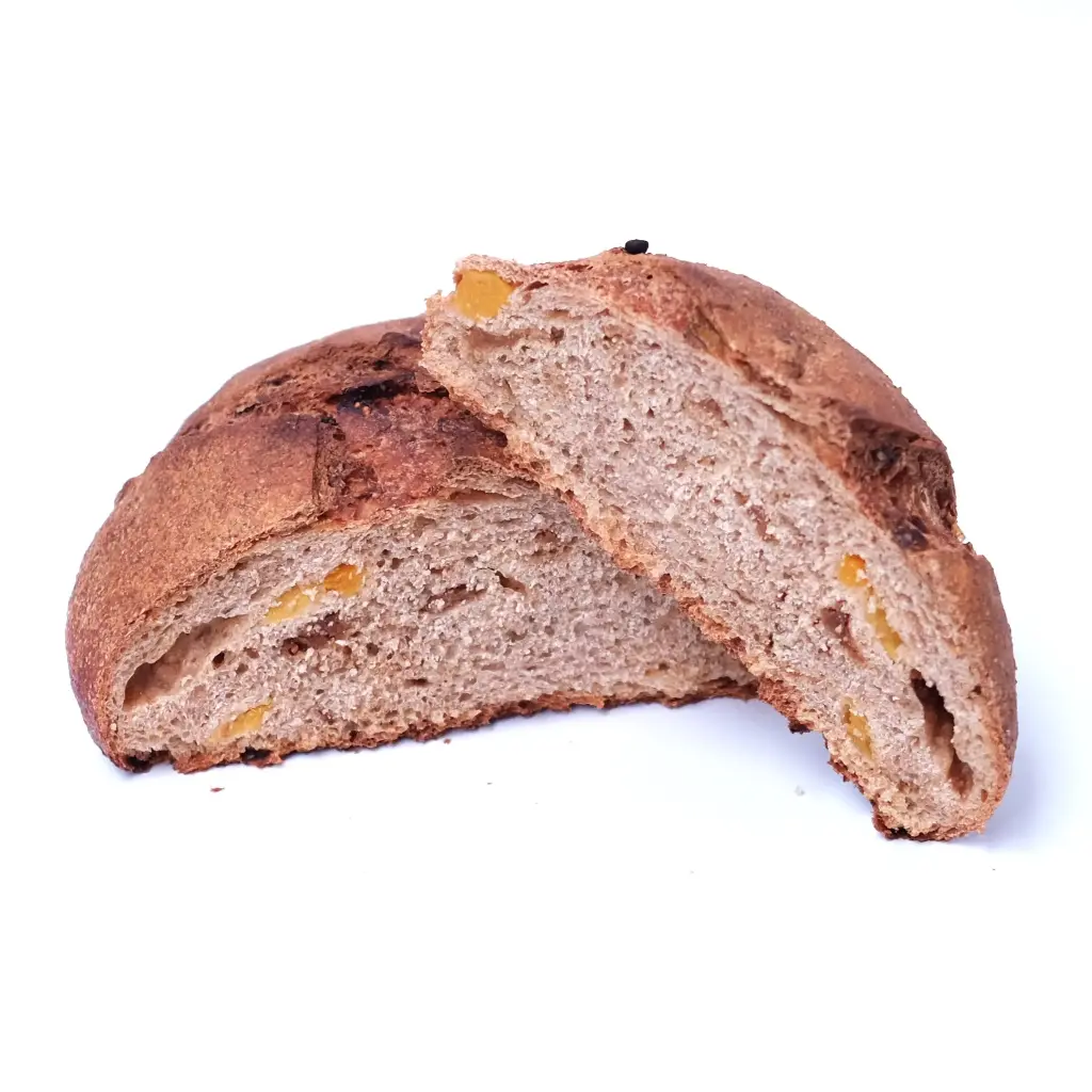 Pain aux figues et abricots au levain (Non coupé)
