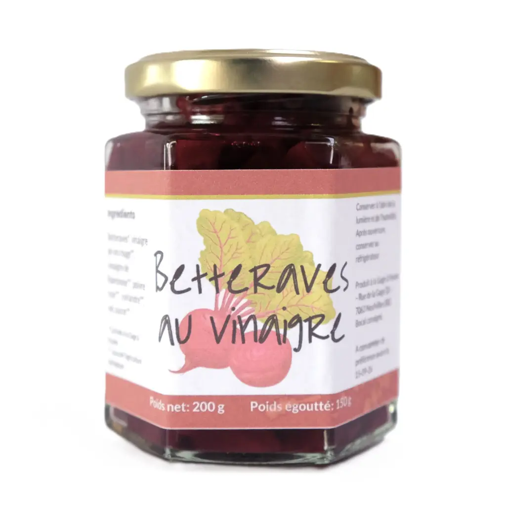 Betteraves au vinaigre de framboise