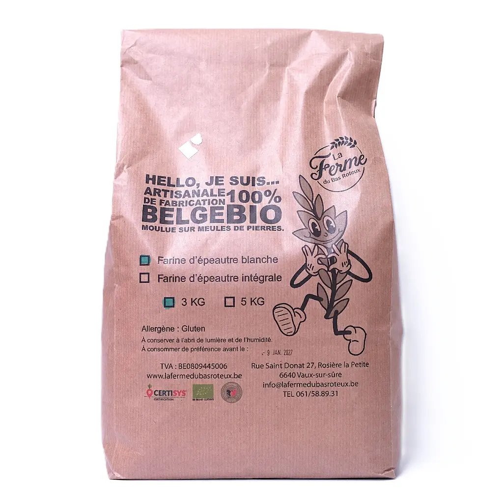 Farine blanche d'épeautre 3kg