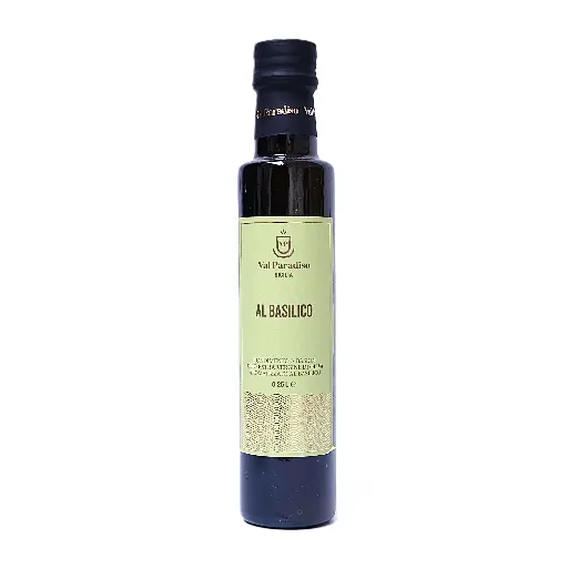 Huile d'olive au basilic