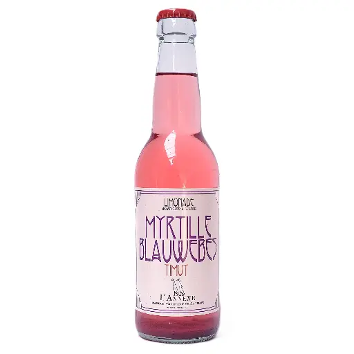 Boisson pétillante myrtille poivre Timut