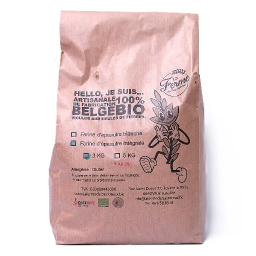 Farine intégrale d'épeautre 3kg