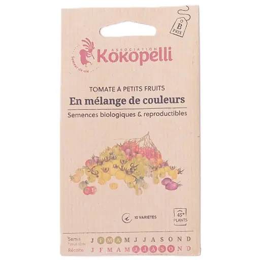 Semences de tomates-cerise en mélange