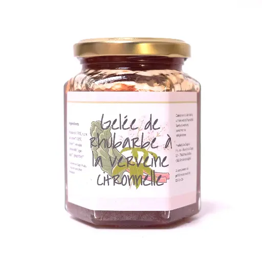 Gelée rhubarbe verveine citronnelle