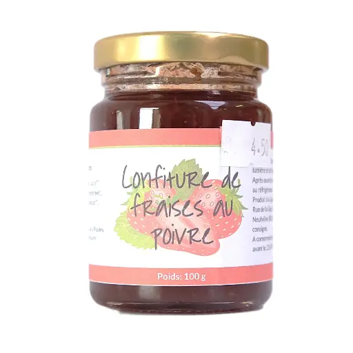 Confiture de fraises au poivre noir