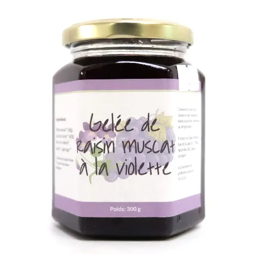 Confiture de raisin à la violette